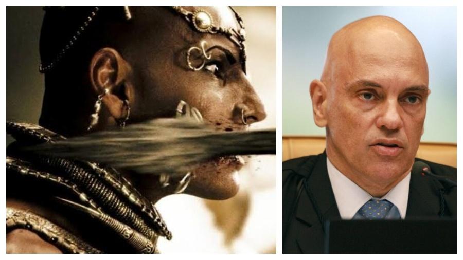 O general da reserva Paulo Chagas recomendou ao ministro Alexandre de Moraes que assista ao filme "300", que narra batalha entre gregos e persas - Reprodução