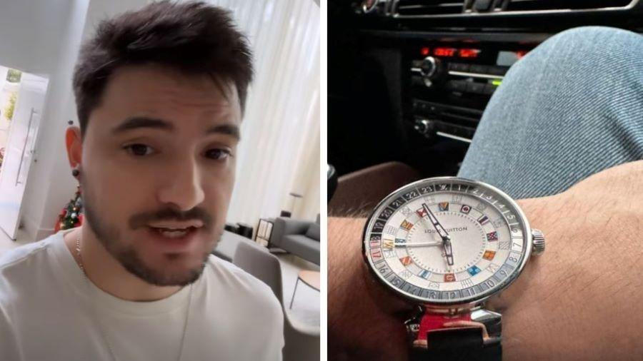Felipe Neto posa com relógio avaliado em mais de R$ 30 mil - Reprodução/Instagram