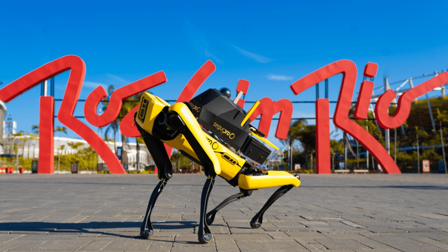 Cão-robô Yellow foi usado no Rock in Rio 2022 e também participará do esquema de segurança do The Town -- que é dos mesmos organizadores