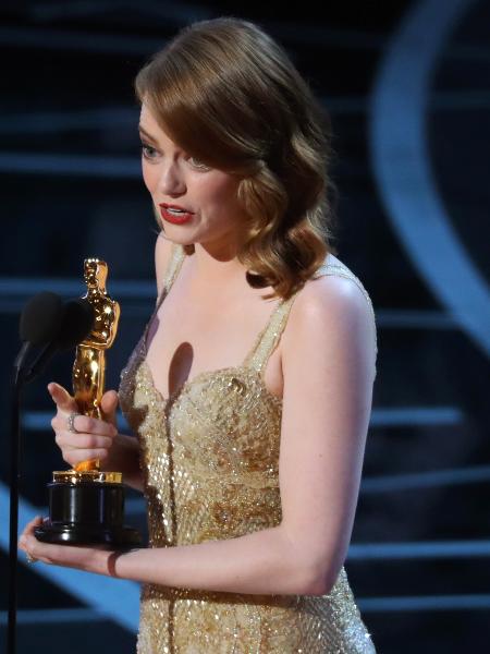 Emma Stone conquista o Oscar de melhor atriz por La La Land - REUTERS/Lucy Nicholson