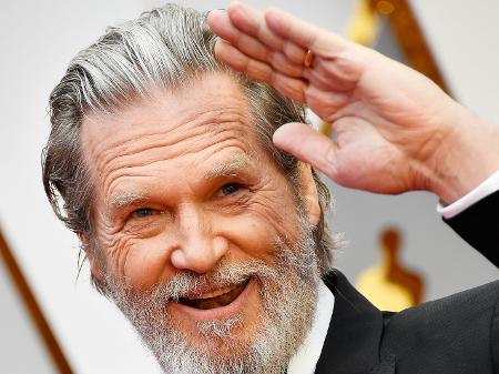 Jeff Bridges na cerimônia do Oscar 2017, onde foi indicado como melhor ator coadjuvante por seu papel em "A Qualquer Custo" - Frazer Harrison/Getty Images
