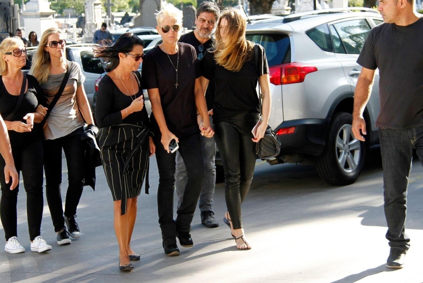 Xuxa chega ao velório do pai, Luiz Floriano Meneghel, no Memorial do Carmo, no Rio - Marcos Ferreira/Brazil News