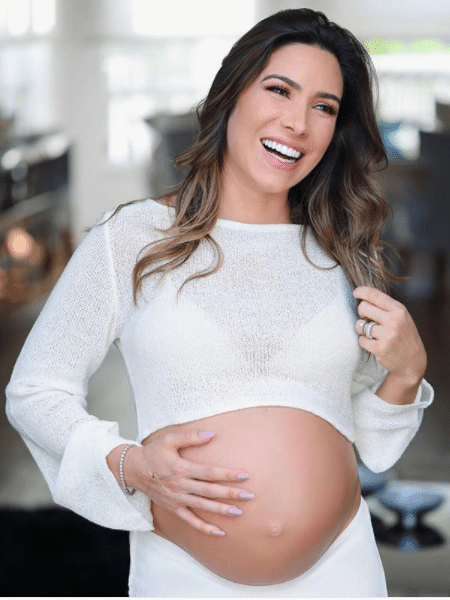 Patricia Abravanel mostra barrigão da gravidez - Reprodução/Instagram/patriciaabravanel