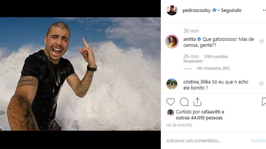 Anitta elogia Pedro Scooby em foto - Reprodução/Instagram