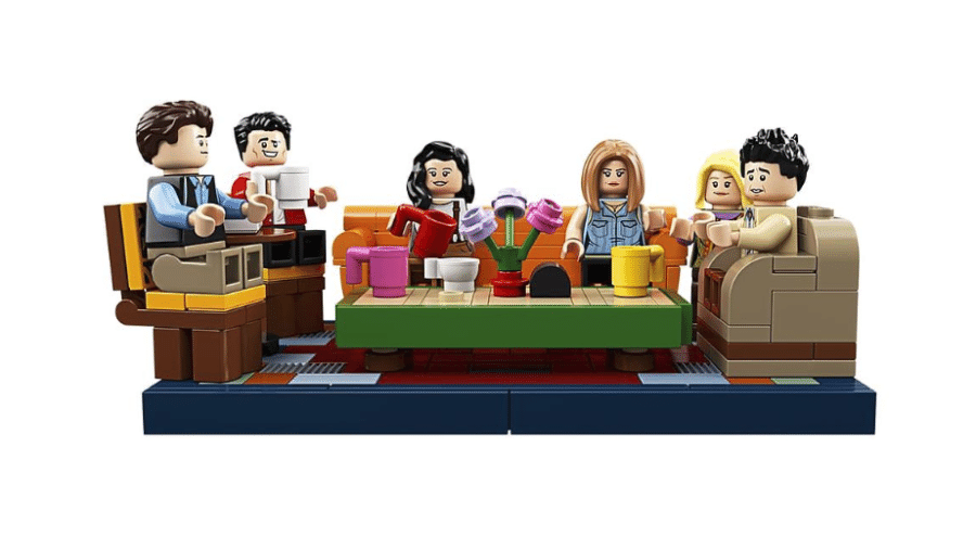 O set clássico do Central Perk, de Friends, reproduzido em LEGO - Reprodução