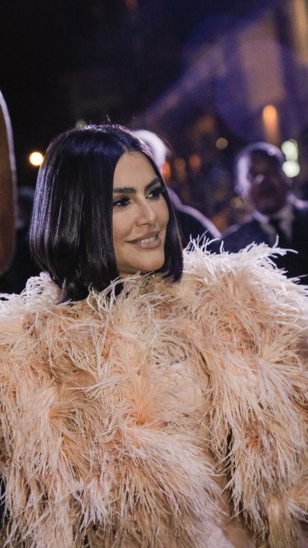 Cleo Pires no Festival de Gramado com roupa felpuda - Cleiton Thiele/Agência Pressphoto - Cleiton Thiele/Agência Pressphoto