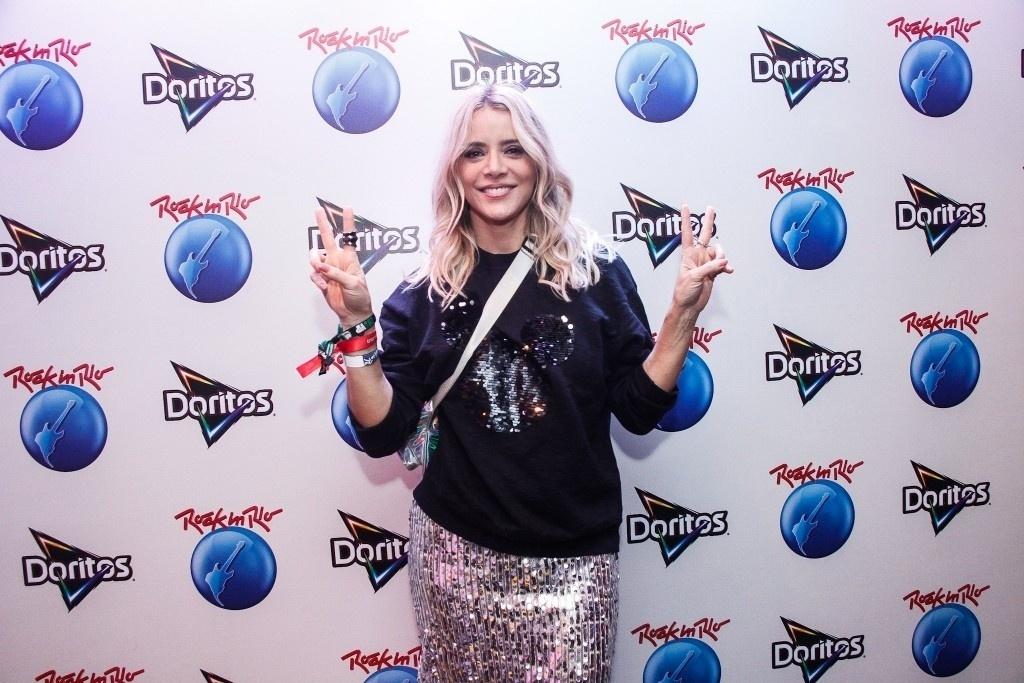 A atriz Christine Fernandes curte o segundo dia do Rock in Rio - Brazil News/Marcos Ferreira