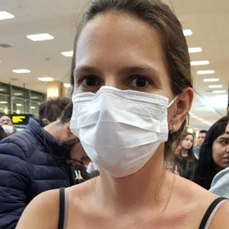Luciana Sarmento é editora do UOL e passou a noite no aeroporto tentando trocar as passagens aéreas para voltar ao Brasil - Arquivo pessoal