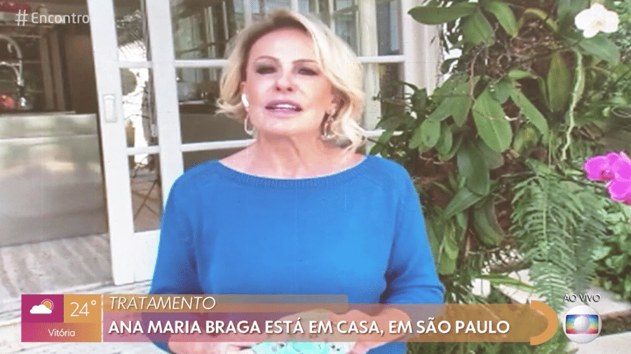 Ana Maria Braga participa do "Encontro com Fátima Bernardes" - Reprodução/Globo