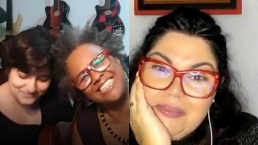 Sandra de Sá, Simone Malafaia e Fabiana Karla em live no Instagram - Reprodução/Instagram
