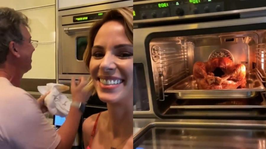 Ana Furtado e Boninho cozinham juntos para data típica dos Estados Unidos - Reprodução/Instagram