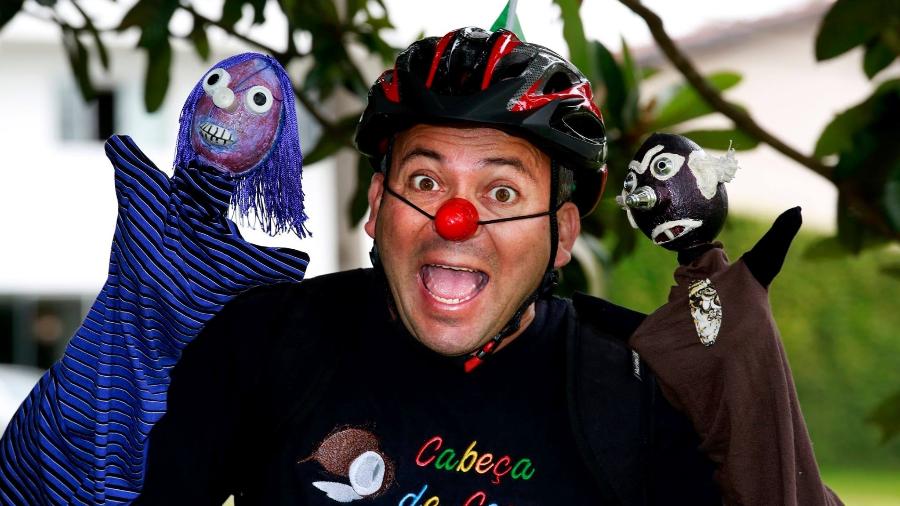 Abel Domingues, criador do teatro de bonecos itinerante Cabeça de Coco - Divulgação