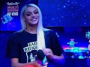 Pabllo Vittar usou uma camiseta da banda Bad Religion no Rock in Rio - Reprodução - Reprodução