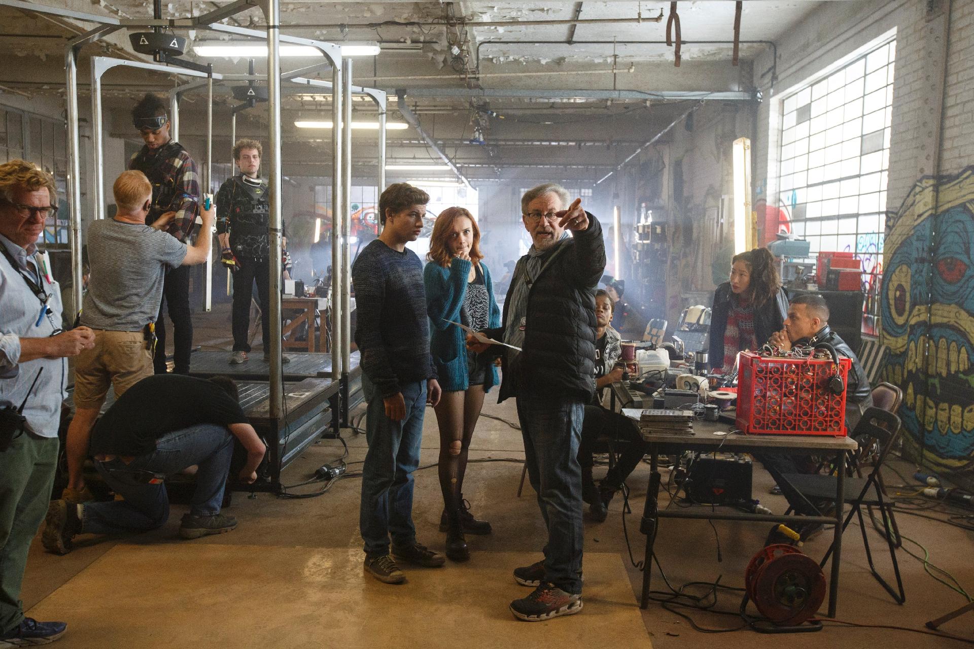 Cenas de bastidores do filme "Jogador Nº 1" - Divulgação