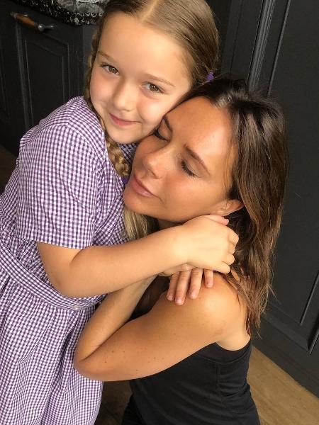 Victoria Beckham e a filha Harper - Reprodução/Instagram