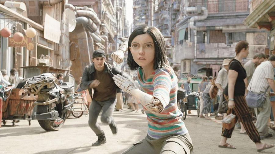 Cena do filme "Alita: Anjo de Combate" (2019) - Divulgação