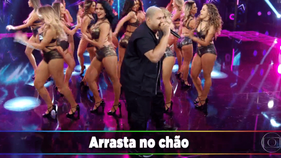 Kevin O Chris canta funk proibidão no Domingão do Faustão - Reprodução/TV Globo