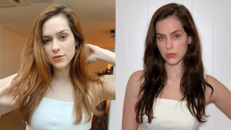 O antes e o depois do cabelo de Sophia Abrahão - Reprodução/Instagram - Reprodução/Instagram