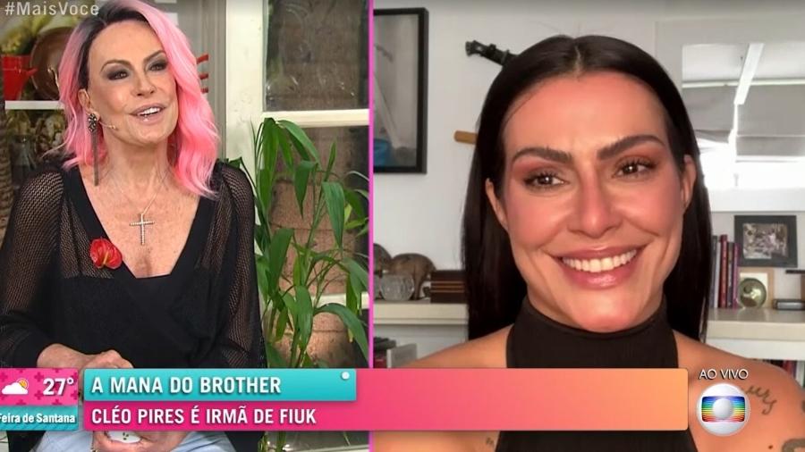 BBB 2021: Ana Maria Braga conversou com Cléo hoje no "Mais Você" - Reprodução/TV Globo