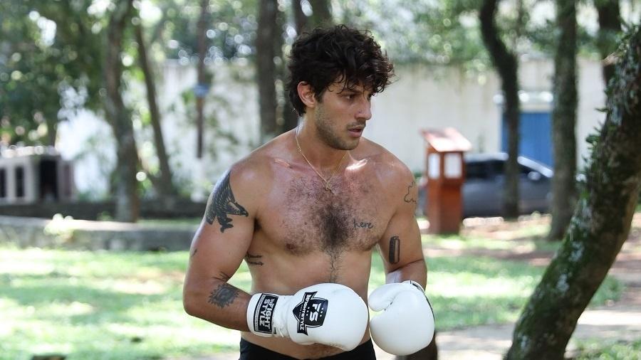 Chay Suede exibiu boa forma durante treino de boxe, em São Paulo (SP) - Lucas Ramos/AgNews