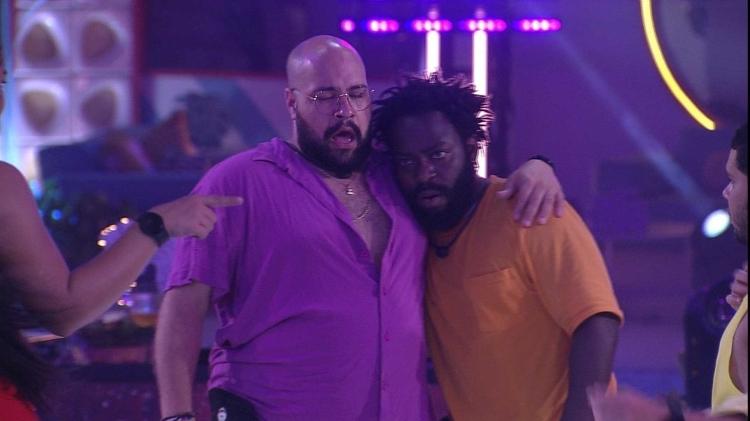 dg e tiago - Reprodução/Globoplay - Reprodução/Globoplay