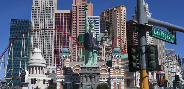Estátua da Liberdade que fica em Las Vegas - Ethan Miller/Getty Images - Ethan Miller/Getty Images