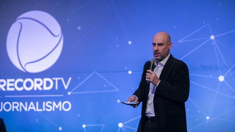 Douglas Tavolaro,  vice-presidente de jornalismo da Record TV - Divulgação / Edu Moraes - Divulgação / Edu Moraes