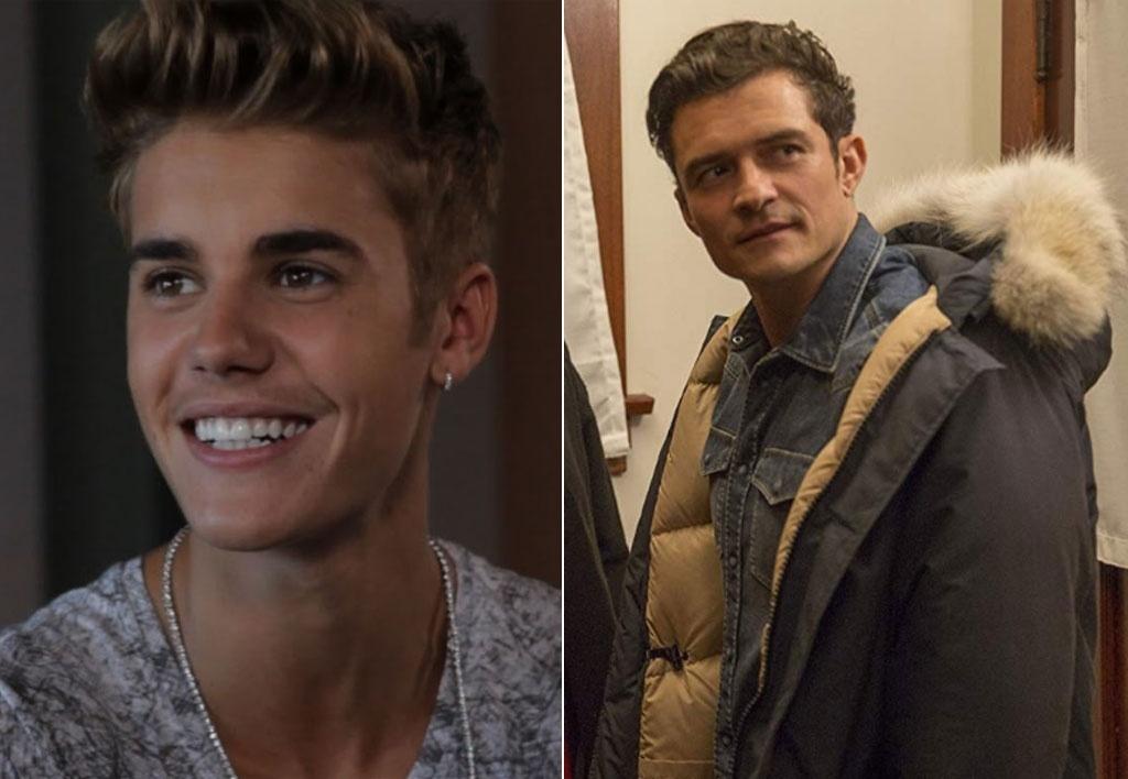 Cantor Justin Bieber e o ator Orlando Bloom - Reprodução
