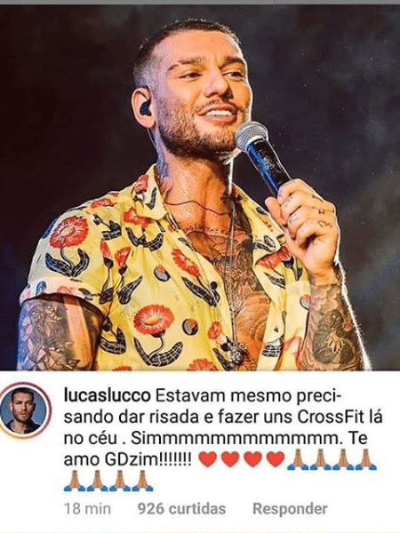 Lucas Lucco faz comentário sobre a morte de Gabriel Diniz - Reprodução/Instagram