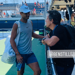 Ben Stiller acompanha treino de Rafael Nadal no US Open - undefined