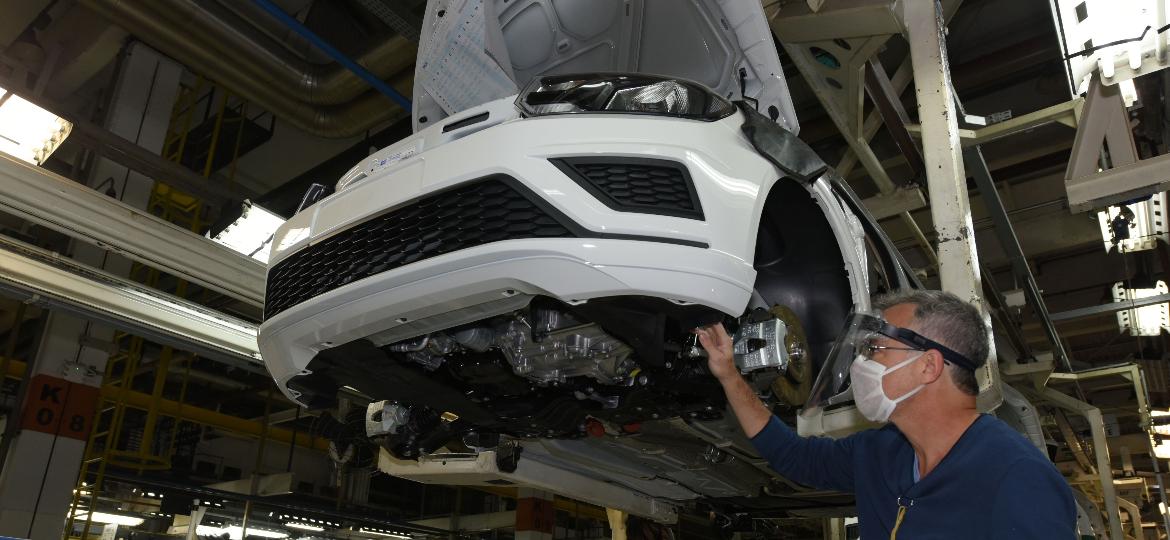 Fábrica da VW em São Bernardo do Campo (SP): indústria automotiva segue lento crescimento - Divulgação