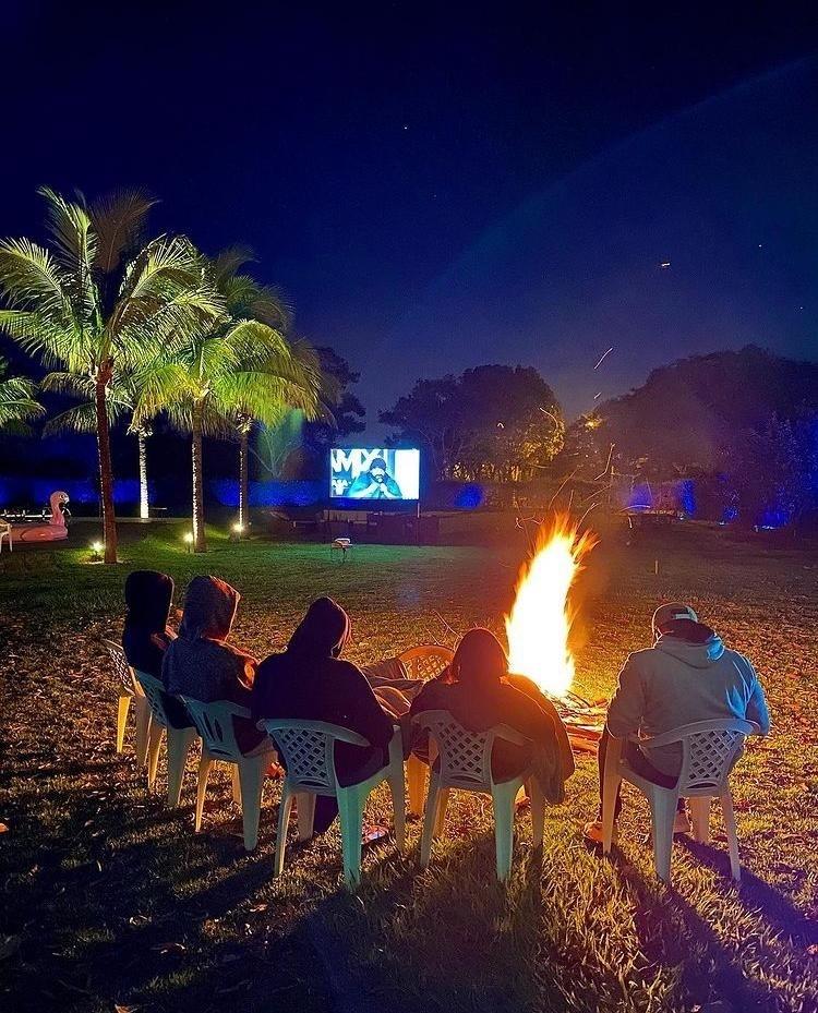 Quintal da mansão do sertanejo Rodolffo, do "BBB 21", em Goiânia - Reprodução / Instagram