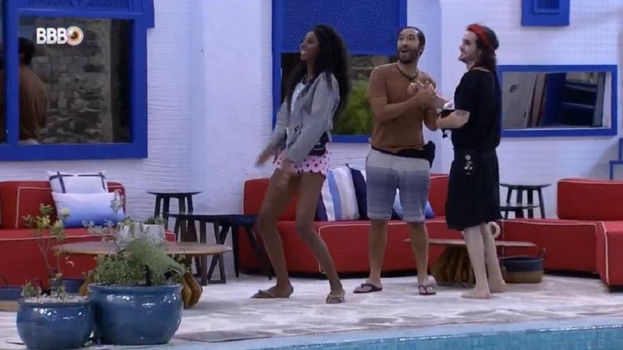 BBB 21: Gilberto brinca de beijar Fiuk novamente caso vá para a final - Reprodução/Globoplay