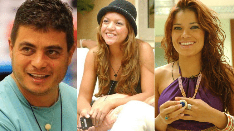 Dhomini, Elane e Viviane no BBB 3 - Reprodução/TV Globo - Reprodução/TV Globo