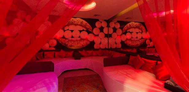 "Playroom" de um clube de swing em Cancun, destino frequente de adeptos da prática  