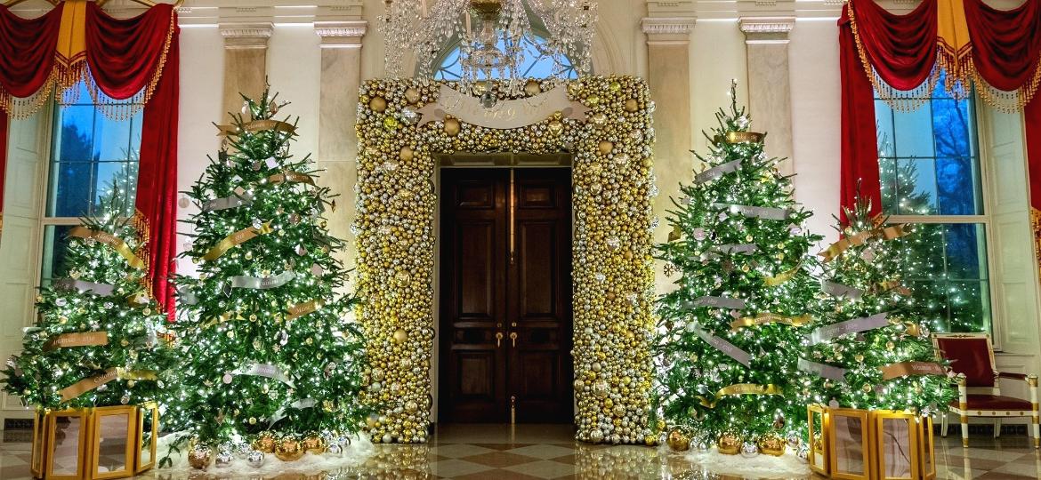 Natal 2022: Decoração da Casa Branca tem 77 árvores e 83 mil luzes