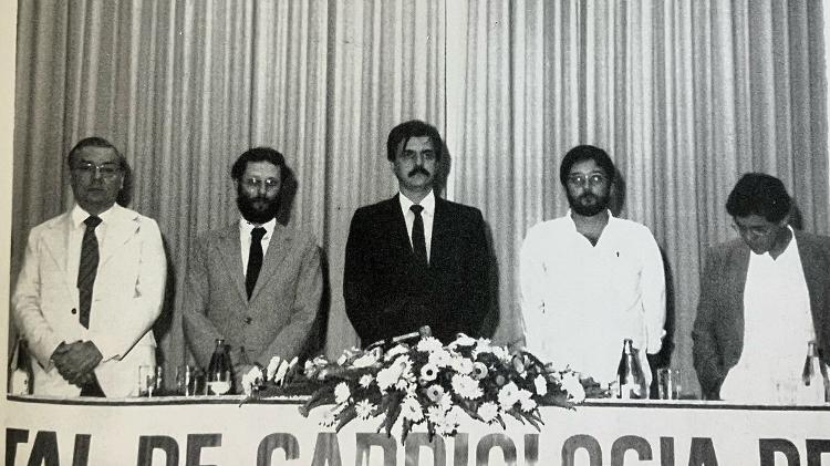 Luiz Santini (centro) durante posse de novo diretor do Hospital de Cardiologia de Laranjeiras (RJ), do Inamps, em 1985 Luiz Santini (centro) durante posse de novo diretor do Hospital de Cardiologia de Laranjeiras (RJ), do Inamps, em 1985