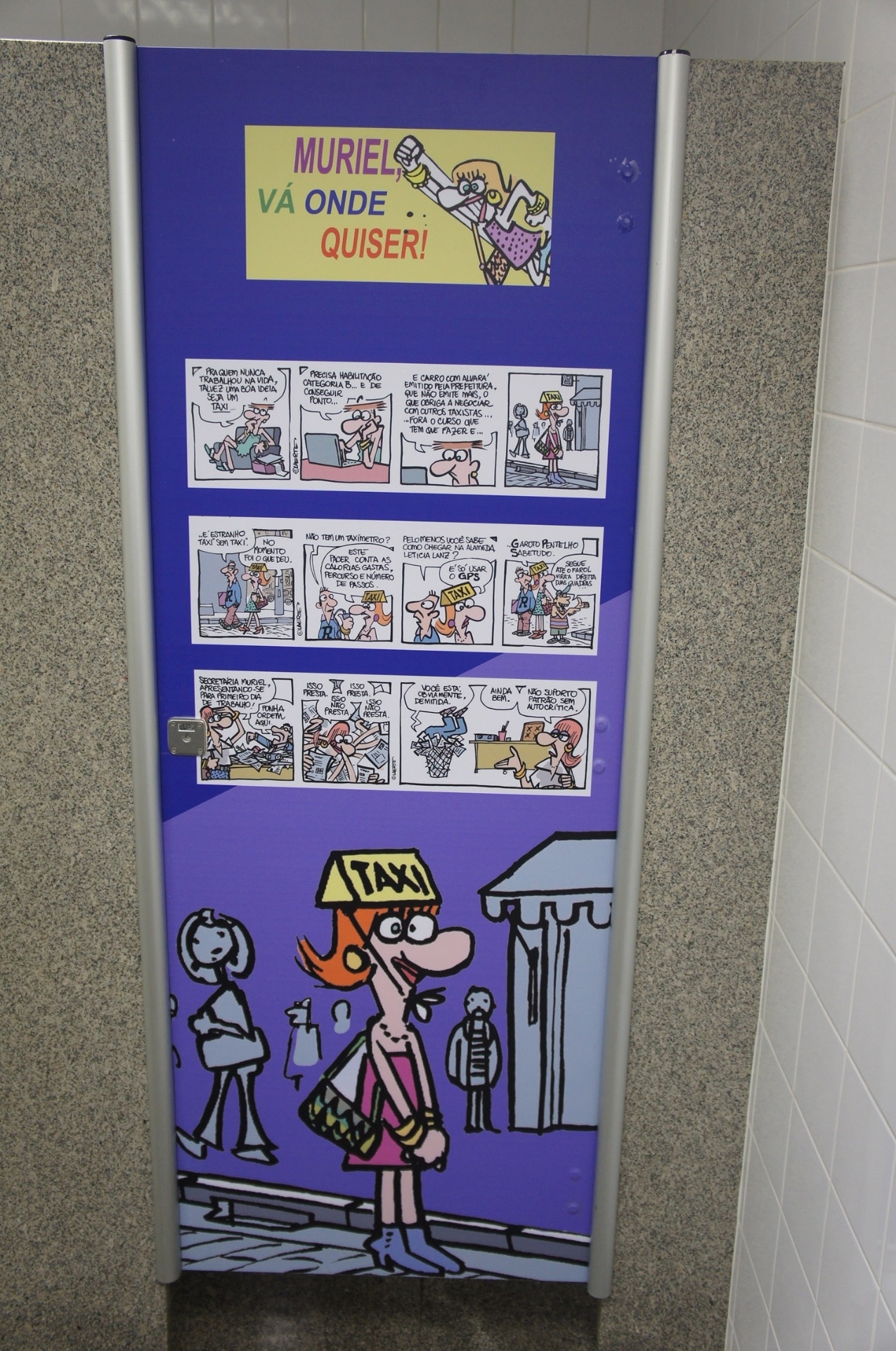 Muriel, personagem destacada na exposição, é alter-ego de Hugo, um crossdresser criado por Laerte para abordar as questões de gênero. - Divulgação