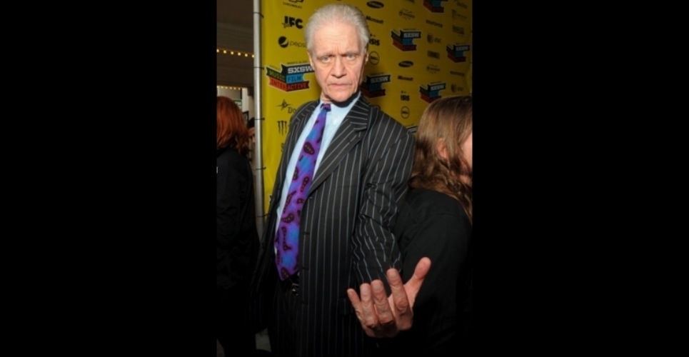 16.mar.2012 - O produtor musical Kim Fowley, durante a estreia do filme "Sunset Strip", no Texas - Alli Harvey/Getty Images