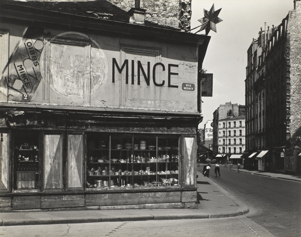 Imagem de esquina da rua Benoit, em Paris - Louis Stettner