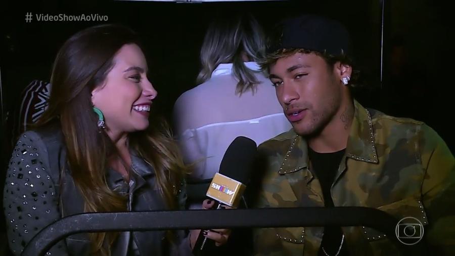 Neymar dá entrevista ao "Vídeo Show" - Reprodução/Globo