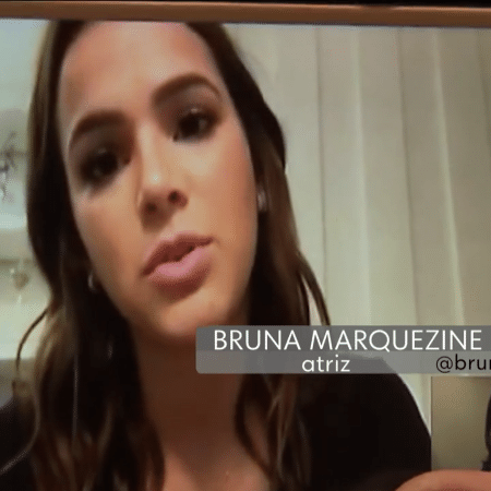  Bruna Marquezine vira pauta no "Jornal Hoje" - Reprodução/JH