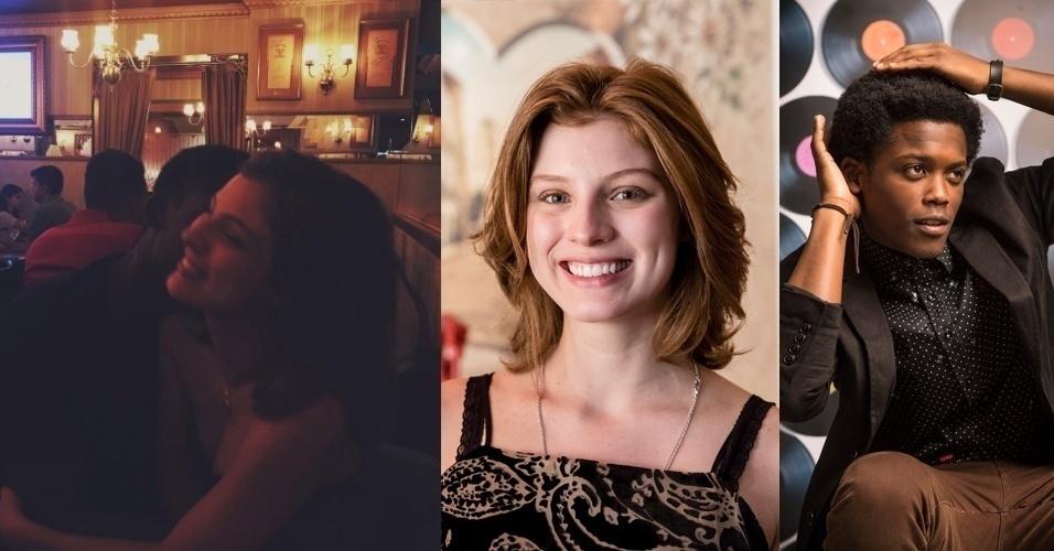 Giulia Gayoso e Maicon Rodrigues estão juntos e felizes. O casal publicou a mesma foto no dia dos namorados ?Ele me olha com sorriso?, escreveu a atriz na legenda. Os dois não contracenaram juntos em ?Malhação? ? ele participou da temporada de 2015 e ela na de 2016 -  mas se conheceram nos bastidores da novela. - Dilvulgação/Tv Globo -  Reprodução/Instagram giuliagayoso