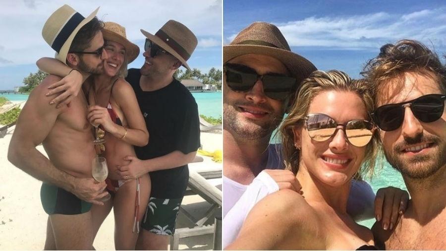 Casados há quase dois anos, Paulo Gustavo e Thales Bretas estão vivendo um sonho nas Maldivas - Reprodução/Instagram