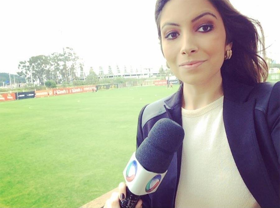 Paloma Poeta é repórter do telejornal local "Rio Grande no Ar" - Reproduçãp/Instagram