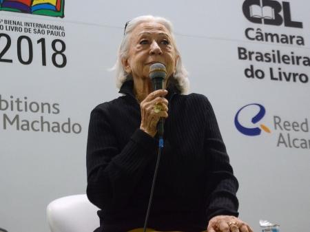 A atriz Fernanda Montenegro na Bienal Internacional do Livro, em São Paulo - Eduardo Martins / AGNEWS