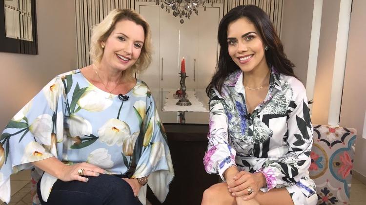 Daniela Albuquerque entrevista Alessandra Scatena no "Sensacional" - Divulgação/Rede TV! - Divulgação/Rede TV!