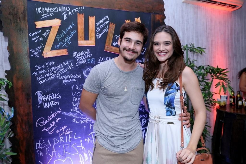 Nicolas Prattes e Juliana Paiva prestigiam festa de aniversário de Rafael Zulu na Barra da Tijuca, zona oeste do Rio - Anderson Borde/Ag.News