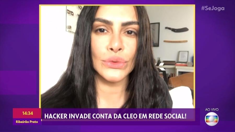 Cleo diz que hacker "enganou" até Fábio Jr., pai da atriz - Reprodução/TV Globo