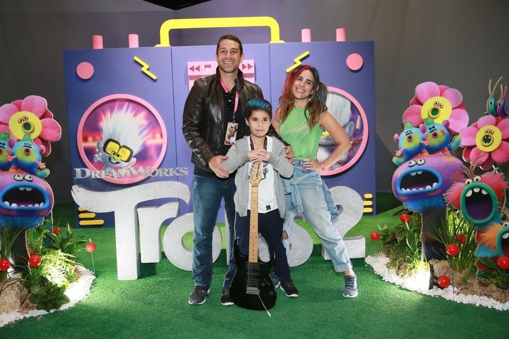 Wanessa Camargo, filho José Marcus e o marido Marcus Buaiz na CCXP 2019 - Iwi Onodera/UOL